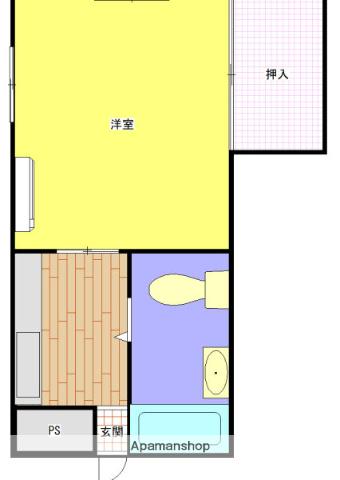 アルフィーネ天瀬(1K/4階)の間取り写真