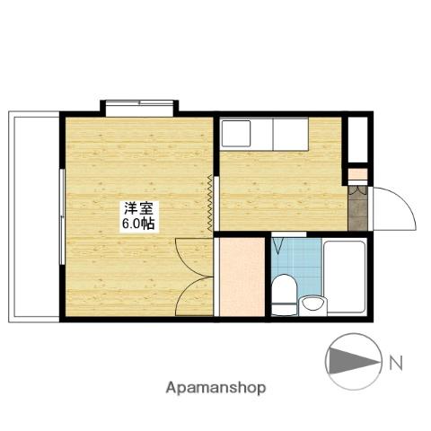 J.S.BACH(1K/3階)の間取り写真