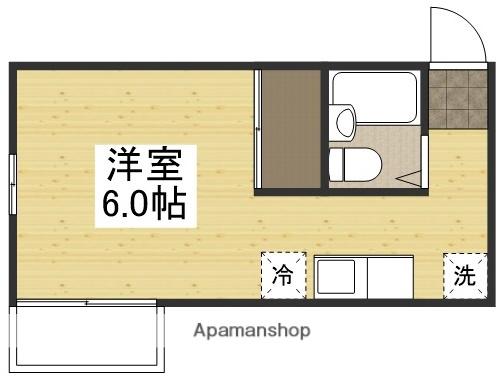 メゾンムシカ(ワンルーム/2階)の間取り写真