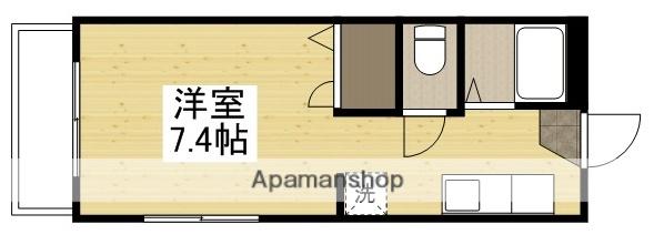 OKANOⅡ(ワンルーム/2階)の間取り写真