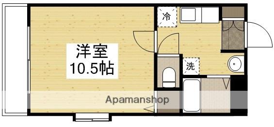サンガーデン青江Ⅱ(1K/1階)の間取り写真