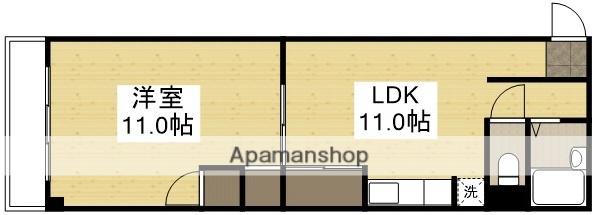 春日町マンション(1LDK/3階)の間取り写真