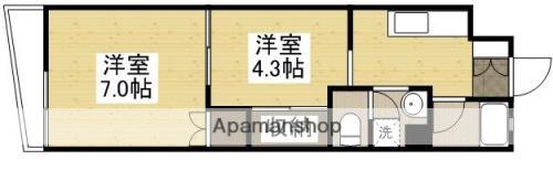 リファーマンションナオイ(2K/5階)の間取り写真