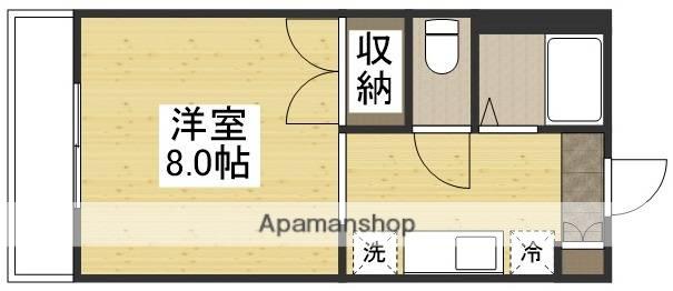 マーガレットM(1K/2階)の間取り写真