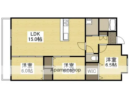 ベンハウス野田(3LDK/4階)の間取り写真