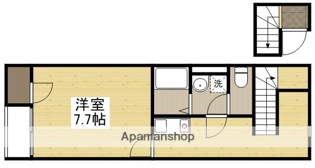 アルトハイデⅢ(1K/2階)の間取り写真