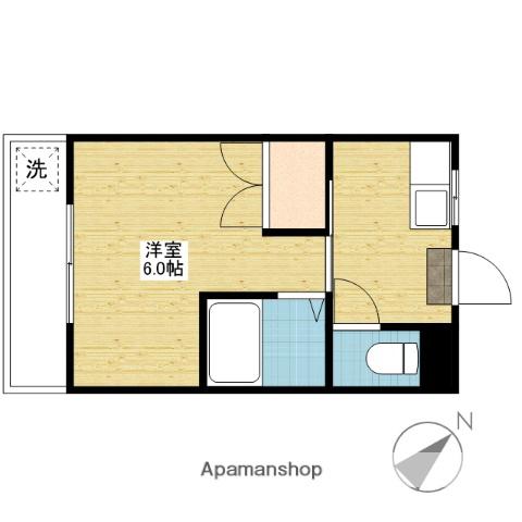 アーバンライフ泉田 Ⅰ(ワンルーム/3階)の間取り写真