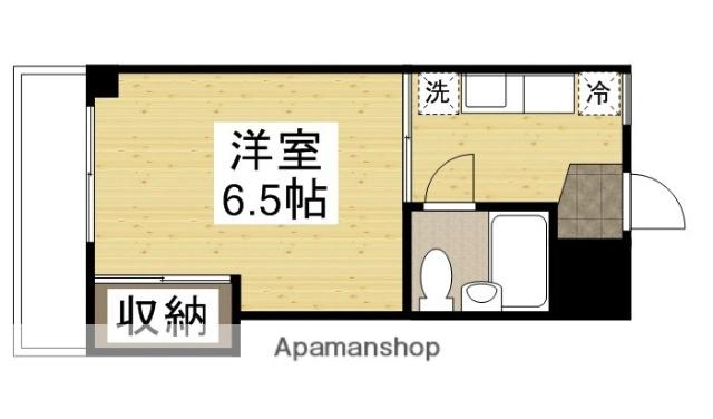 コーポきょうざんA棟(1K/2階)の間取り写真