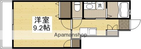 IBIZA津島京町(1K/1階)の間取り写真