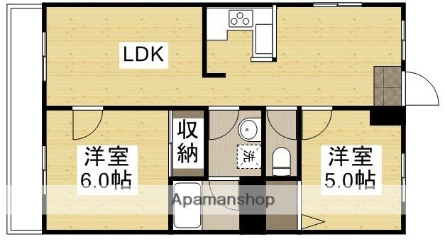 メープルテラス壱番館(2LDK/3階)の間取り写真