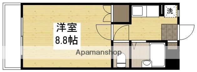 グレースマンション津高(1K/3階)の間取り写真