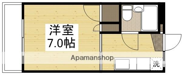 辻村マンション(1K/1階)の間取り写真