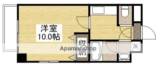 ピアシティ医大東(1K/4階)の間取り写真