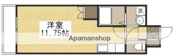 ロイヤルレピュート東島田(ワンルーム/4階)の間取り写真