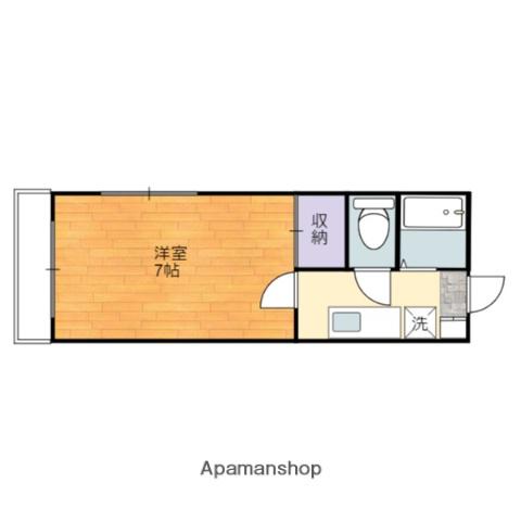 メゾン司A(1K/1階)の間取り写真