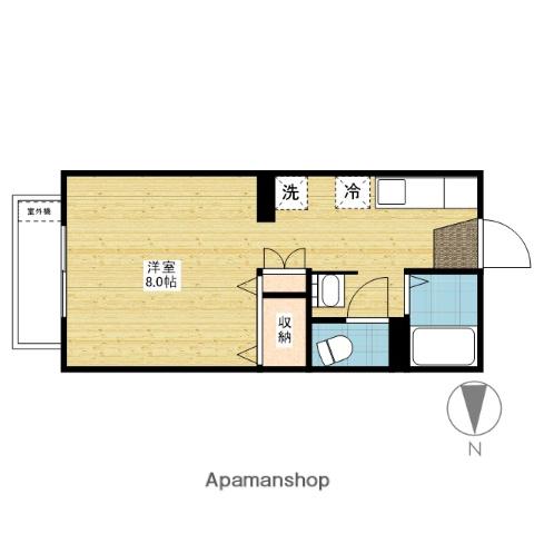 プレミール97(ワンルーム/2階)の間取り写真