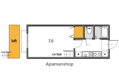 98リーベル(1K/3階)の間取り写真