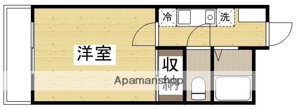 アメニティ西古松(1K/3階)の間取り写真