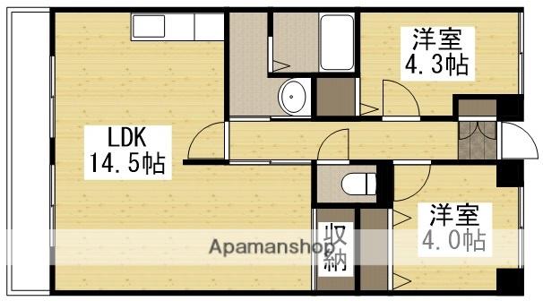 グランメゾン福成(2LDK/2階)の間取り写真