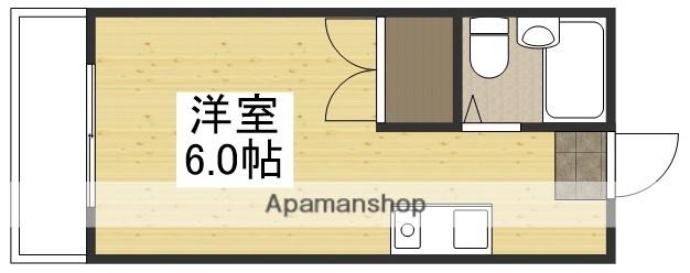 アーバンライフ高屋1(ワンルーム/3階)の間取り写真