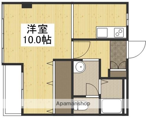 アーバンハウス大供(ワンルーム/2階)の間取り写真