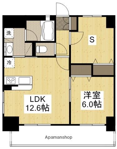 ピアホーム森下町(1SLDK/9階)の間取り写真