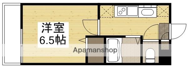 ウェーブレジデンス西川原(1K/2階)の間取り写真