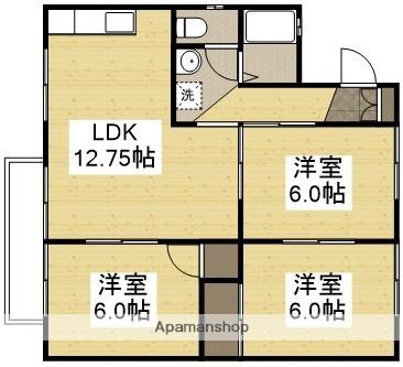 セジュール尾銭 C(3LDK/2階)の間取り写真