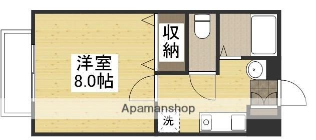 コーポ・ロマンス(1K/2階)の間取り写真