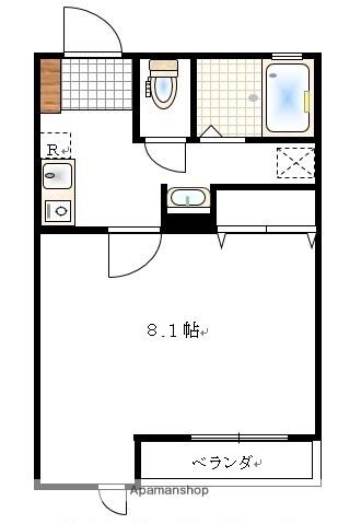 ARROWS SQUARE今保 C棟(1K/2階)の間取り写真
