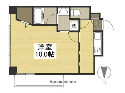リッツ・ドエル・マンション(1K/6階)の間取り写真