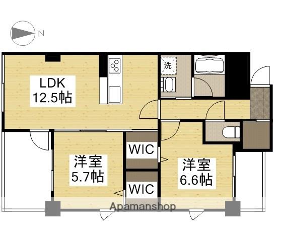 SERENA MRUNOUCHI(2LDK/2階)の間取り写真