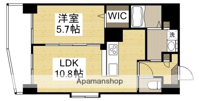 アリビオ高柳(1LDK/5階)の間取り写真