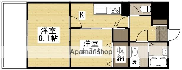 ベンビレッジ平田(2K/2階)の間取り写真