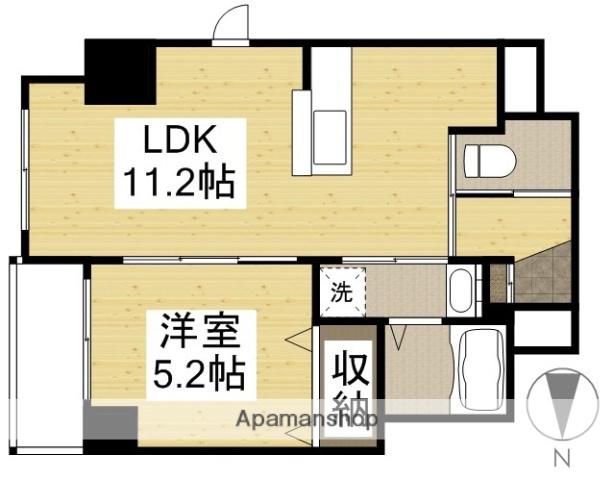 ブリエ ロッシュ(1LDK/7階)の間取り写真