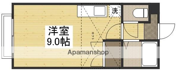 グリーンパレス津島西(ワンルーム/2階)の間取り写真