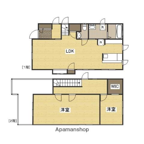 吉備線 備前一宮駅 徒歩70分 2階建 築12年(2LDK)の間取り写真