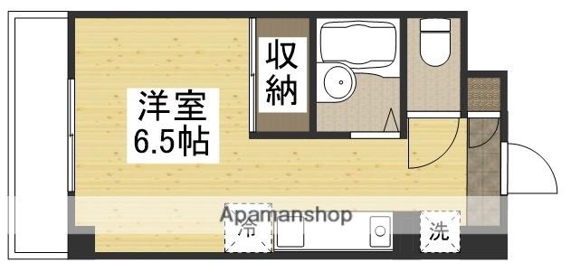 GV備岡(ワンルーム/10階)の間取り写真