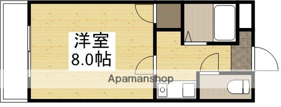 クレセール下伊福(1K/2階)の間取り写真