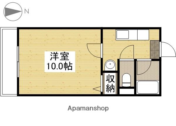 ベンハウス今(1K/1階)の間取り写真