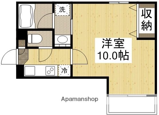 ピアルアーナ東古松(1K/3階)の間取り写真