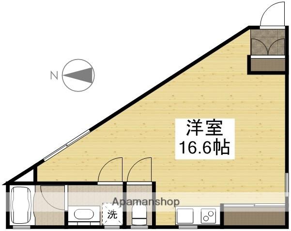 COTHAX津島西坂(ワンルーム/1階)の間取り写真
