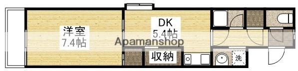 パルロイヤル東古松(1DK/2階)の間取り写真