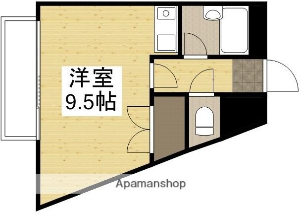 グランデール伊島(1K/2階)の間取り写真