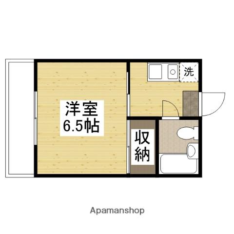 ドゥリーム浜(1K/3階)の間取り写真