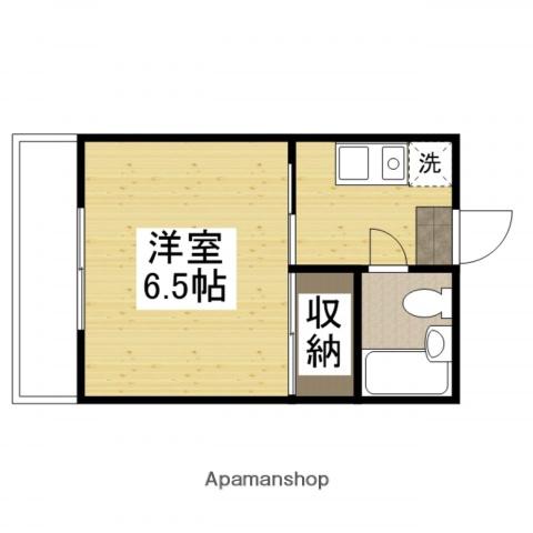 ドゥリーム浜(1K/4階)の間取り写真