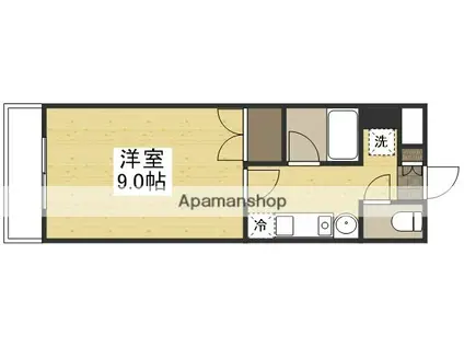オオキタ・コーポレーションビル(1K/5階)の間取り写真
