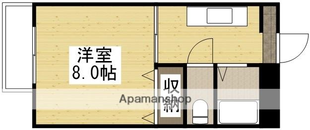 エクセレント伊福(1K/1階)の間取り写真