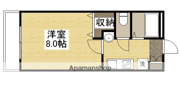 ベンハウス大元(1K/4階)の間取り写真