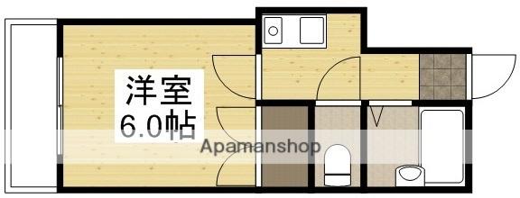 BRUNO原尾島(1K/2階)の間取り写真